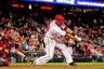 April 13, 2012;Washington, DC, USA; Washington Nationals outfielder Jayson Werth (28) gets the game winning hit in the 13th inning against the Cincinnati Reds at Nationals Park.  Mandatory Credit: Evan Habeeb-US PRESSWIRE